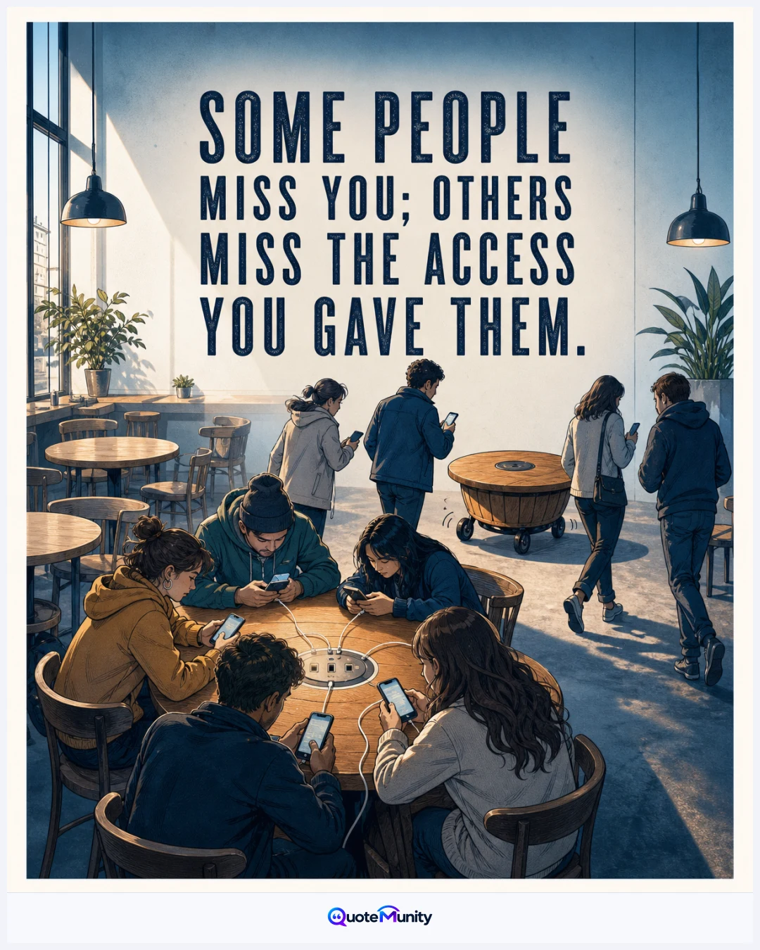 Some relationships value constant availability more than the person, becoming noticeably empty when access disappears.
